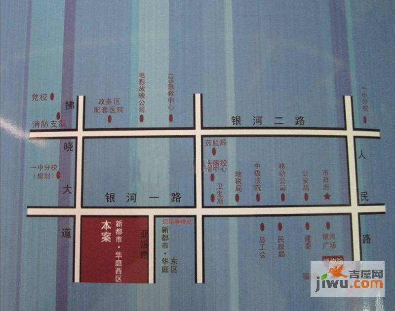 新都市华庭位置交通图图片