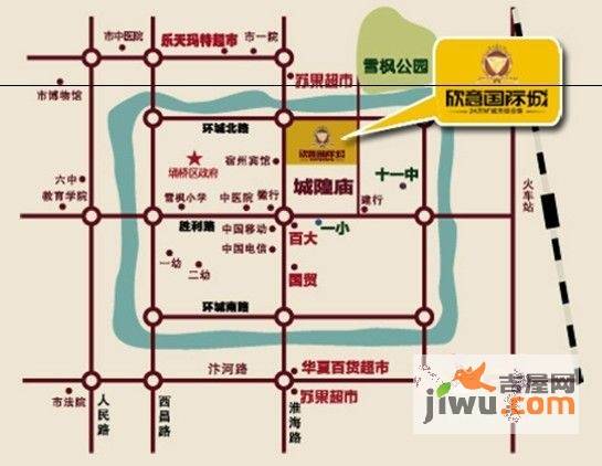 欣意国际城位置交通图图片